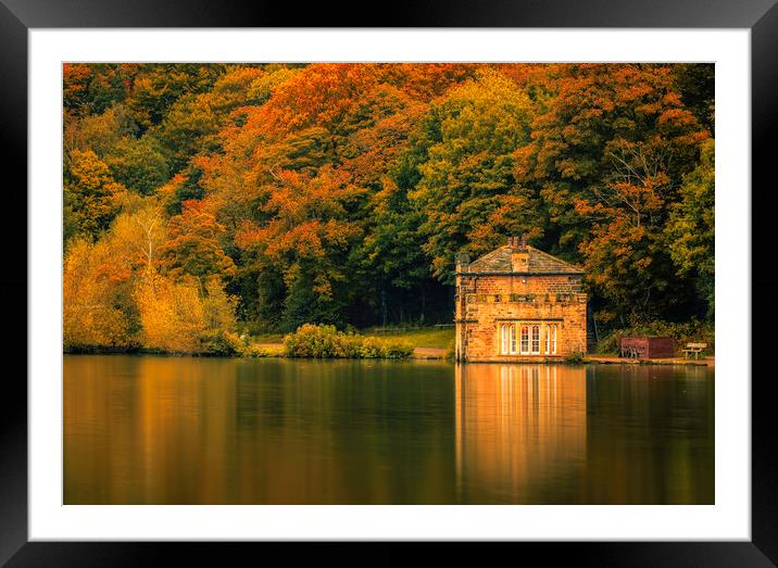 Newmillerdam Boat House Wakefield Framed Mounted Print by Tim Hill