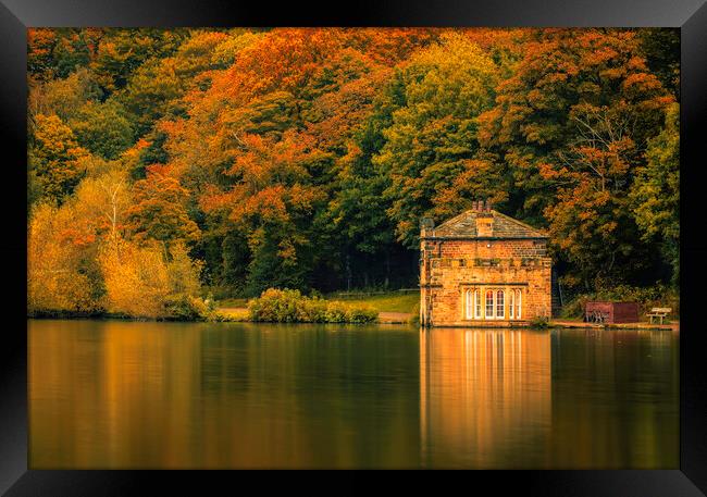 Newmillerdam Boat House Wakefield Framed Print by Tim Hill