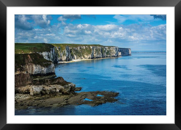 Wild Beauty of Thornwick Bay Framed Mounted Print by Tim Hill
