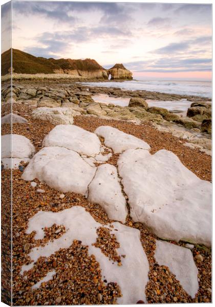 Serenity at Thornwick Bay Canvas Print by Tim Hill