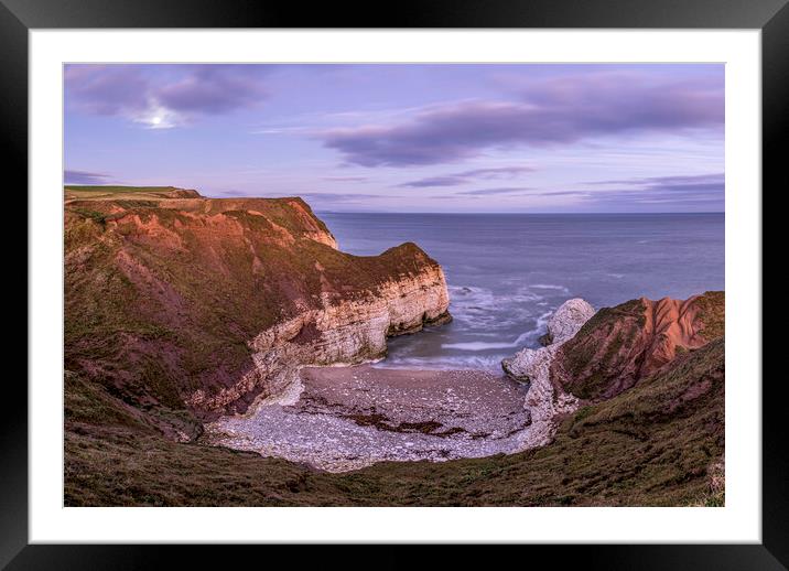 Moonlit Serenity at Little Thornwick Bay Framed Mounted Print by Tim Hill