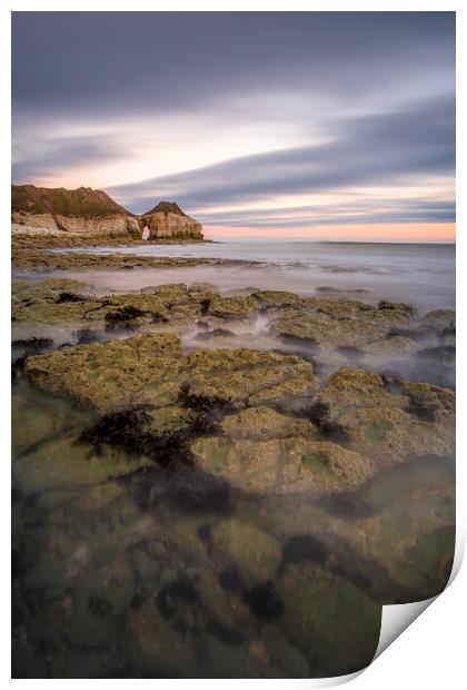 Captivating Thornwick Bay Seascape Print by Tim Hill