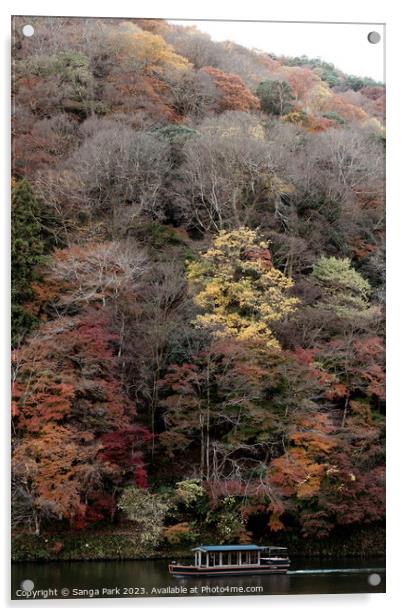 Autumn of Kyoto Arashiyama Acrylic by Sanga Park