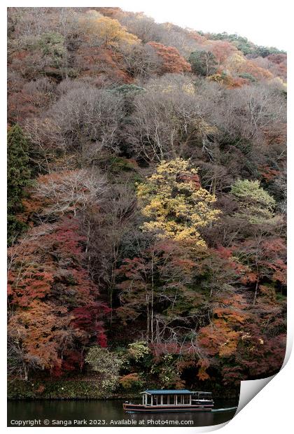 Autumn of Kyoto Arashiyama Print by Sanga Park