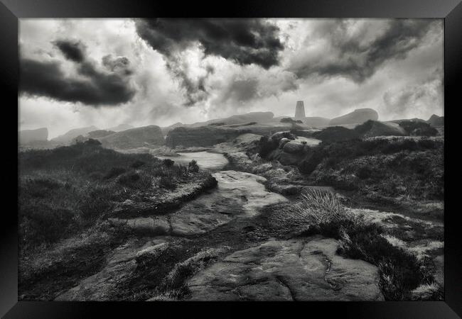 Mysterious Trig Point Framed Print by Tim Hill