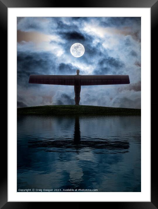 Angel of the North  Framed Mounted Print by Craig Doogan