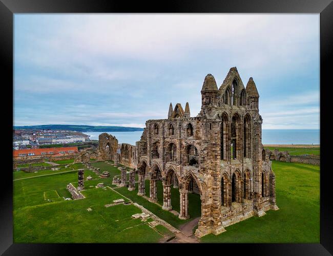 Whitby Abbey Framed Print by Tim Hill