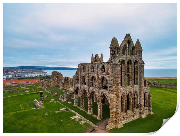 Whitby Abbey Print by Tim Hill