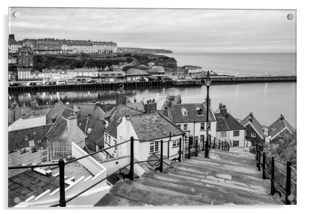 199 Steps Whitby Acrylic by Tim Hill