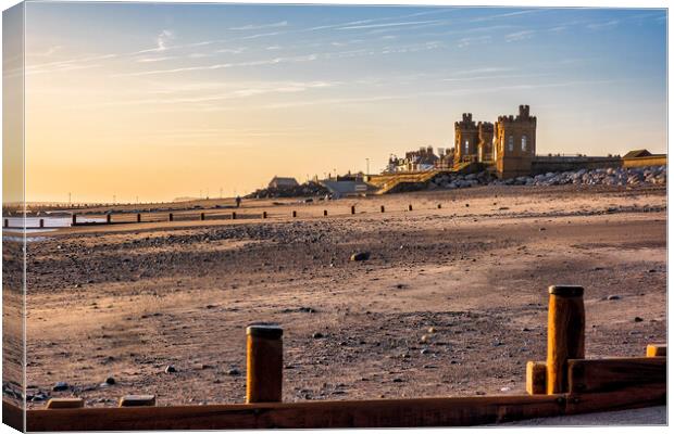 Serene Sunrise on Withernsea Coast Canvas Print by Tim Hill