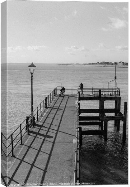 Portsmouth Fishing Canvas Print by Stephen Young