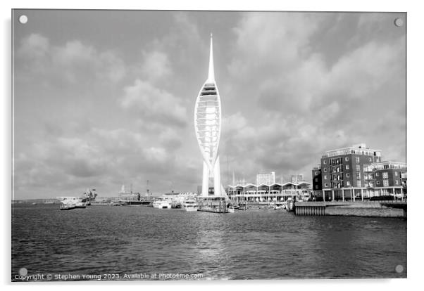 Spinnaker Tower Portsmouth Acrylic by Stephen Young