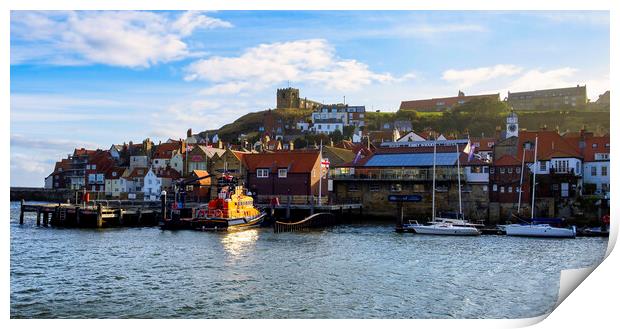 Whitby Lifeboat Yorkshire Coast Print by Tim Hill