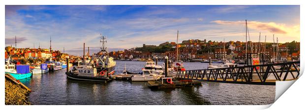 Whitby River Esk Panoramic Print by Tim Hill