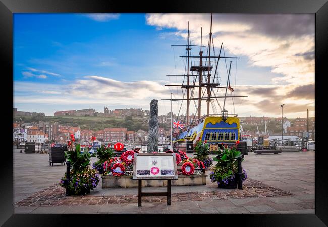 HMS Endeavour Whitby Framed Print by Tim Hill