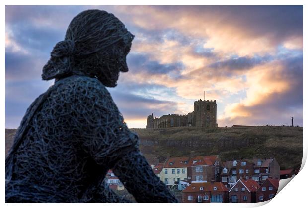 The Herring Girls Whitby Print by Tim Hill