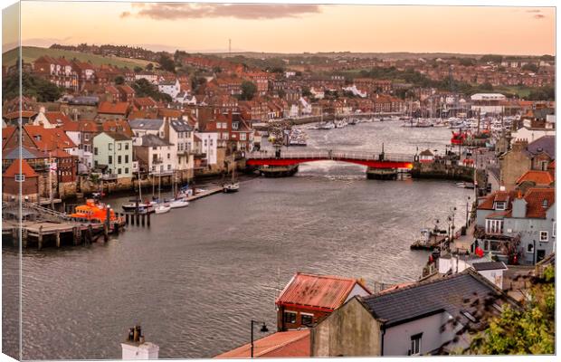 Whitby Swing Bridge North Yorkshire Canvas Print by Tim Hill