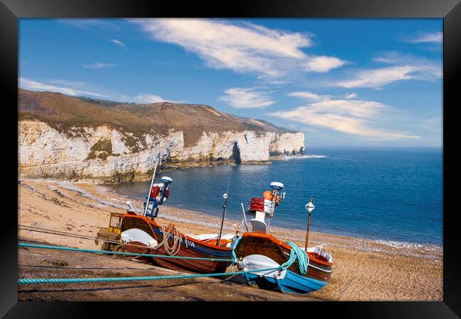 North Landing Flamborough Framed Print by Tim Hill