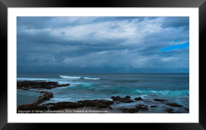 Tide pool at the Point Framed Mounted Print by Adrian Turnbull-Kemp