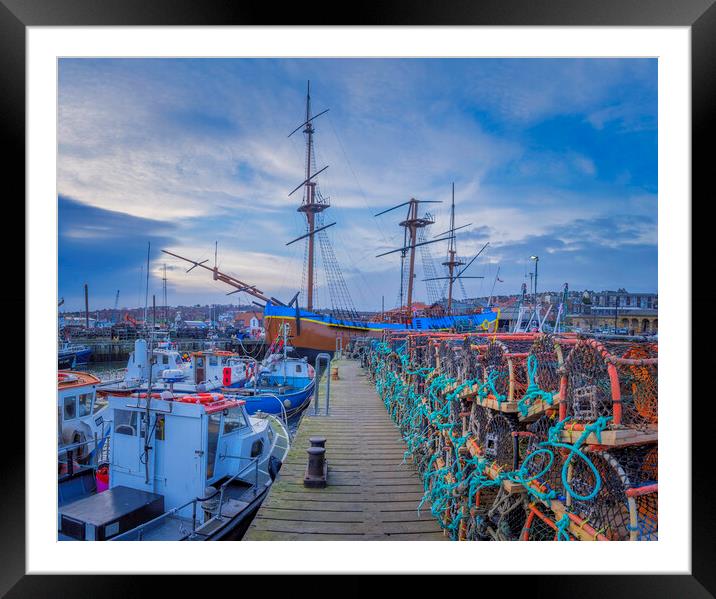 Endeavour Whitby Framed Mounted Print by Tim Hill