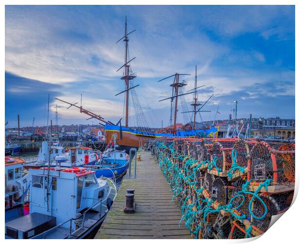 Endeavour Whitby Print by Tim Hill