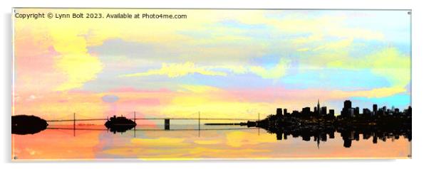 Bay Bridge San Francisco Acrylic by Lynn Bolt