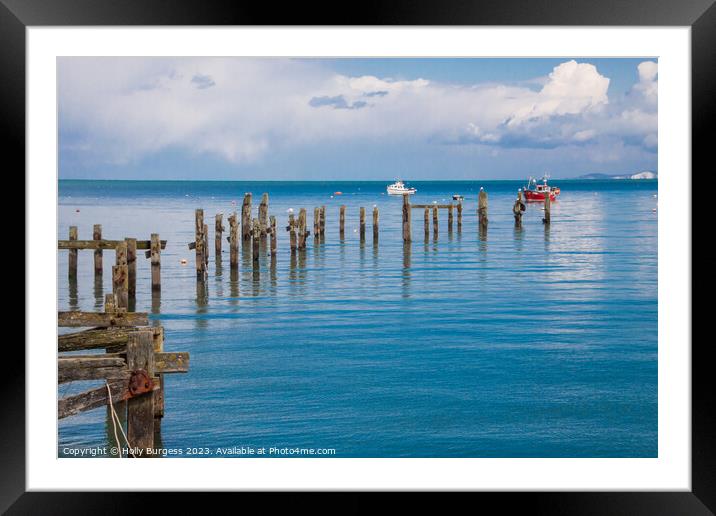 'The Historic Swanage Pier's Story' Framed Mounted Print by Holly Burgess