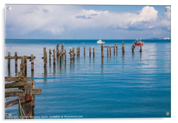 'The Historic Swanage Pier's Story' Acrylic by Holly Burgess