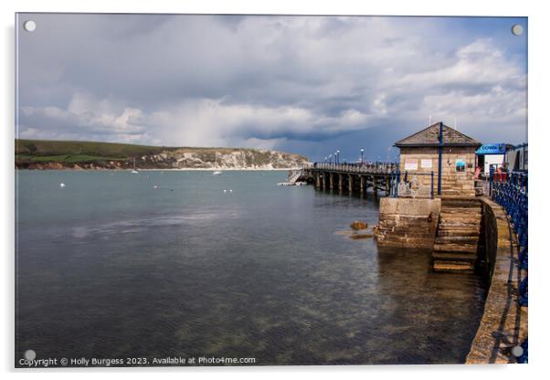 Swanage Pier's Nautical Snapshot Acrylic by Holly Burgess
