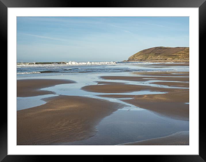 Baggy Point from Croyde beach Framed Mounted Print by Tony Twyman