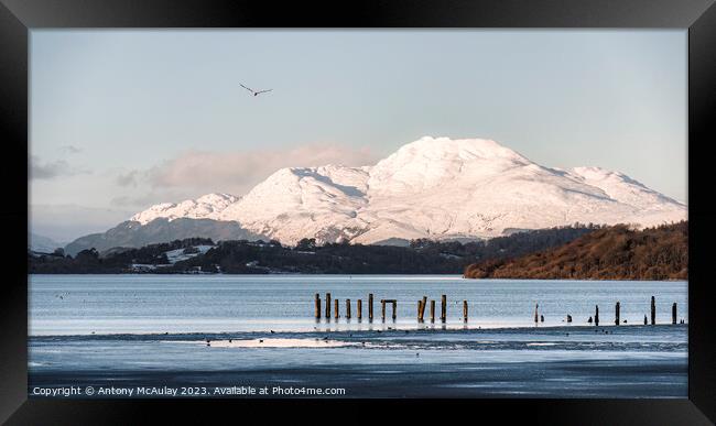 Loch Lomond Mountain Framed Print by Antony McAulay