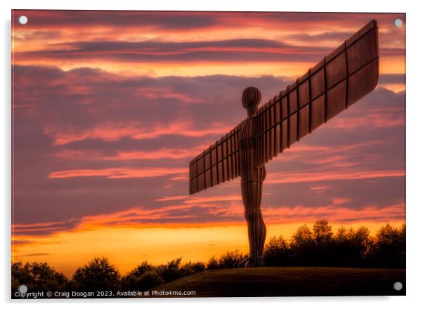 Angel of the North - Gateshead Acrylic by Craig Doogan