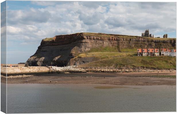 Whitby Cliffs Canvas Print by Glen Allen