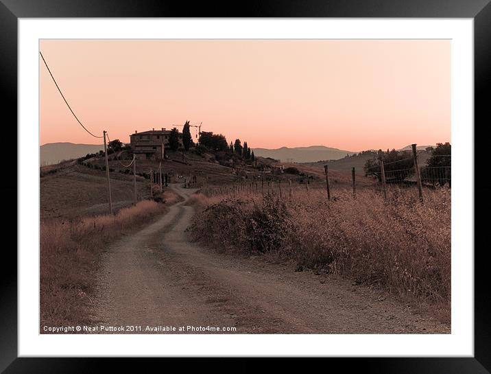 Sunset at Castagno Framed Mounted Print by Neal P