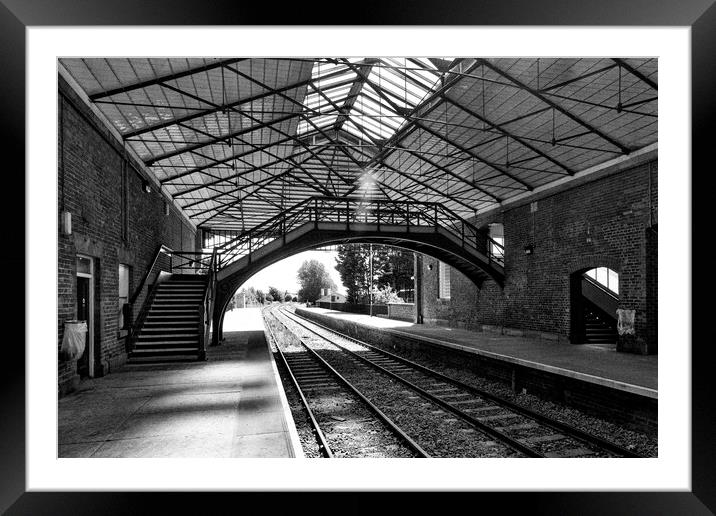 Filey Train Station Framed Mounted Print by Glen Allen