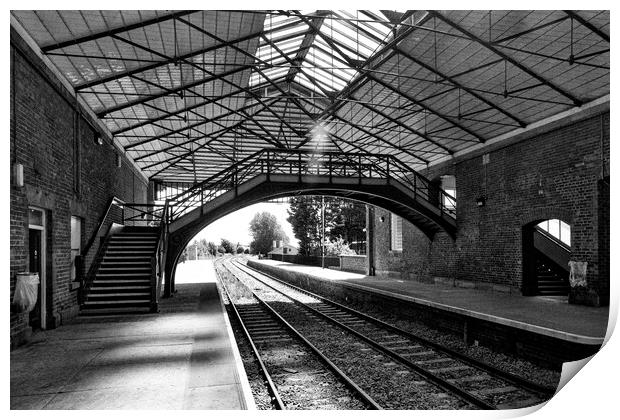 Filey Train Station Print by Glen Allen