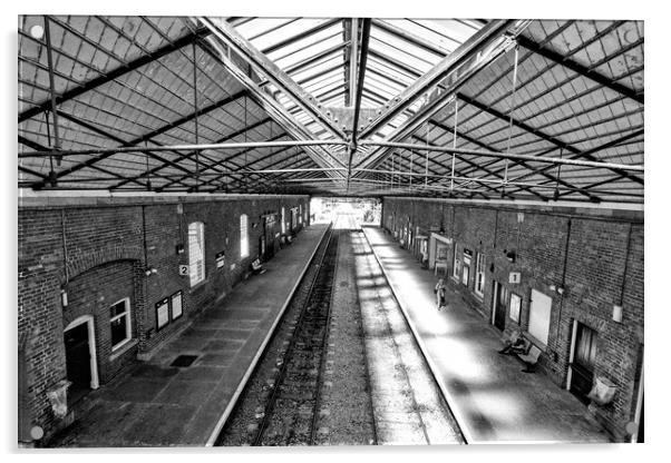 Filey Train Station II Acrylic by Glen Allen
