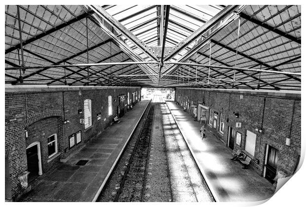 Filey Train Station II Print by Glen Allen