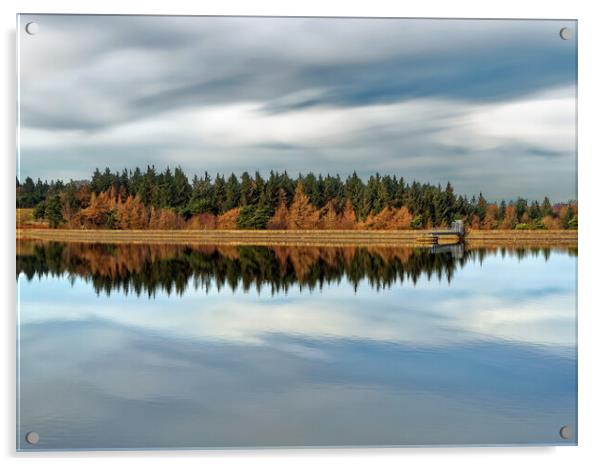 Redmires Reservoir, Peak District Acrylic by Darren Galpin
