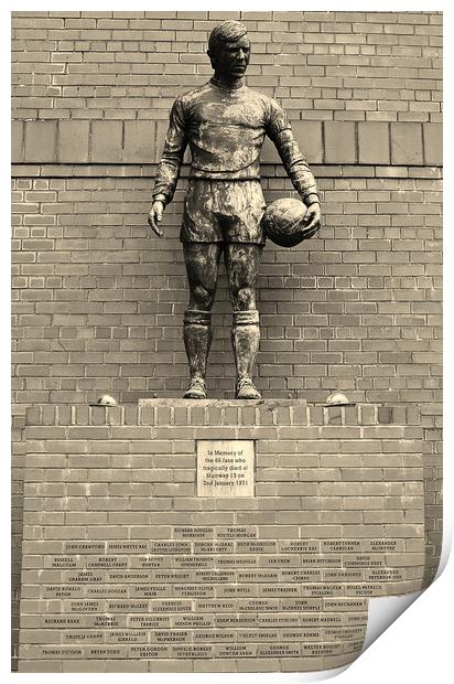 John Greig statue at Ibrox stadium Print by Allan Durward Photography