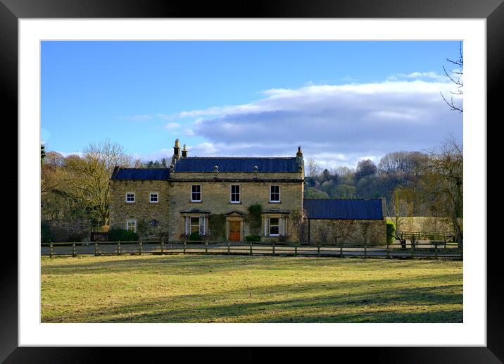 Easby House A Stunning Country Estate Framed Mounted Print by Steve Smith