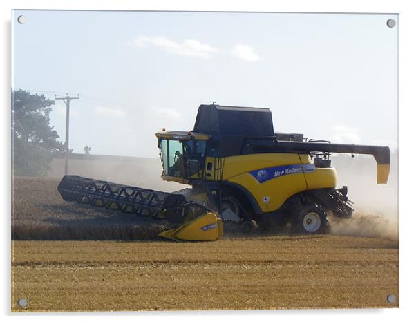New Holland with dust Acrylic by Paul Potts