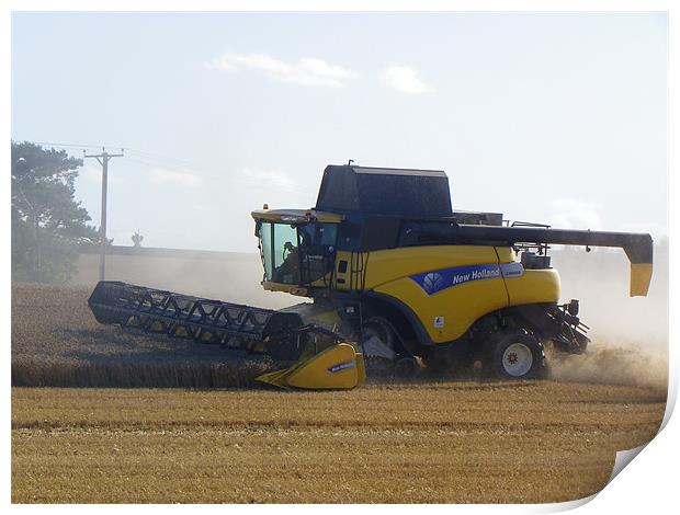 New Holland with dust Print by Paul Potts