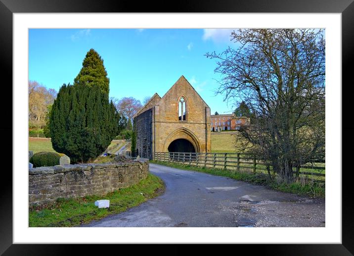 Easby Abbey Gatehouse Framed Mounted Print by Steve Smith