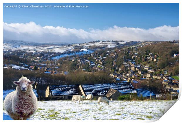 Holmfirth Print by Alison Chambers