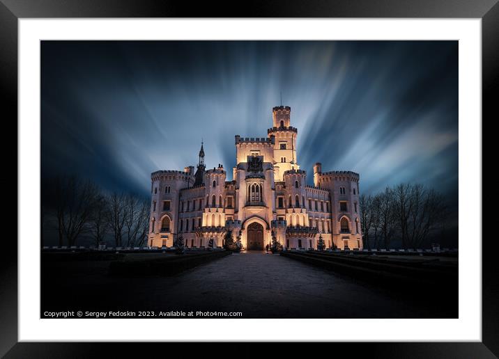 Castle Hluboka nad Vltavou in Czech republic. Framed Mounted Print by Sergey Fedoskin