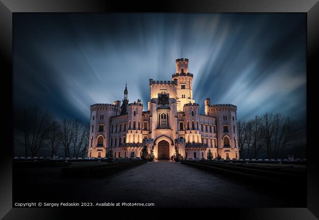 Castle Hluboka nad Vltavou in Czech republic. Framed Print by Sergey Fedoskin