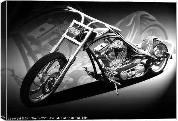 Custom bike Canvas Print by Carl Shellis