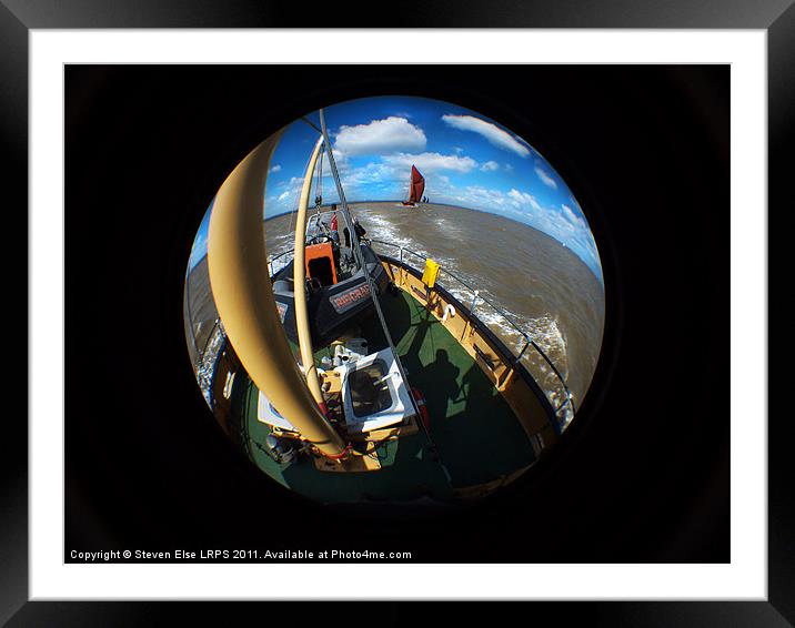 Thames Barge Race 2011 Framed Mounted Print by Steven Else ARPS
