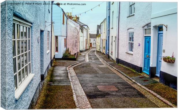 Follow The Narrow Street To The Beach  Canvas Print by Peter F Hunt